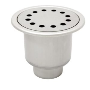 sumidero industrial acero inoxidable redondo salida vertical