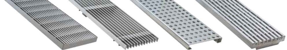 grelhas especiais em aço inoxidável