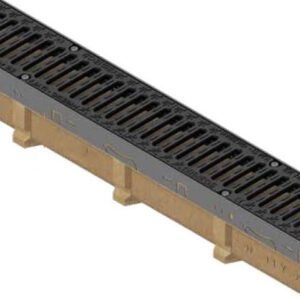 Canal de hormigón polímero y rejas de fundición dúctil para tráfico rodado