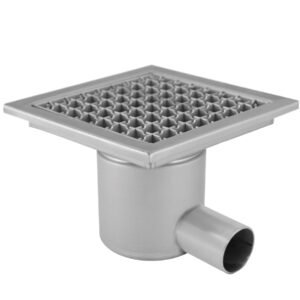 Sumidero sifónico de baja altura de acero inoxidable