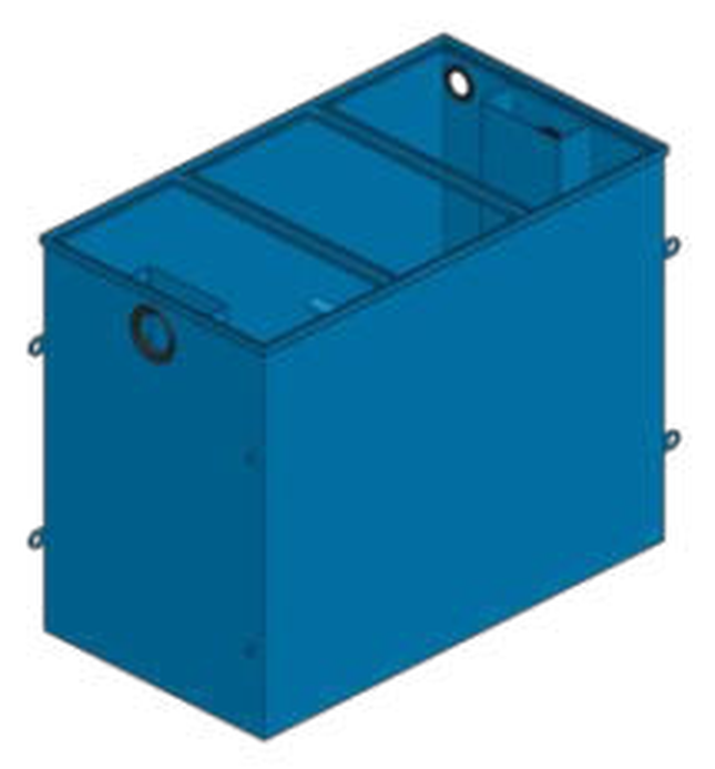 Decantador-separador de grasas modular de acero revestido INZA ISGM